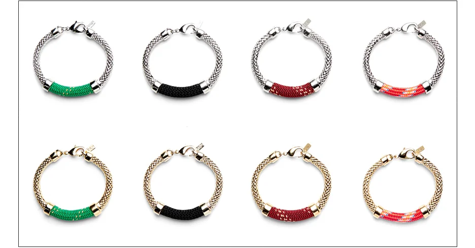  crosby bracelet / metal casted rope with rope center   shop  