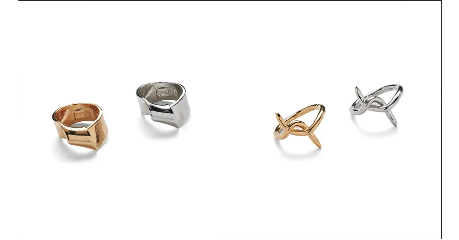  clarabelle ring and jyjou ring / plated brass   shop  