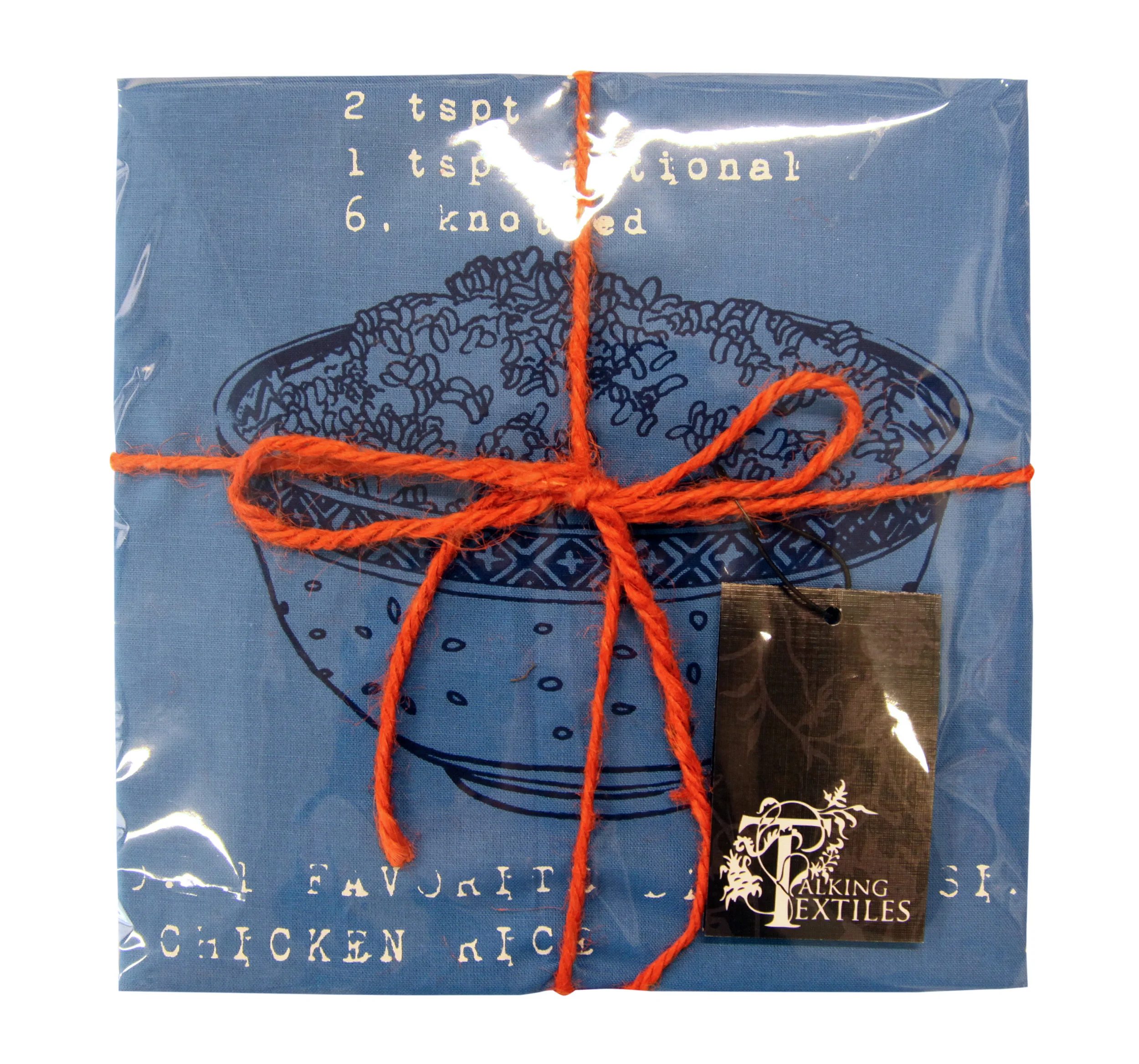 Chicken Rice Blue Tea Towel.jpg