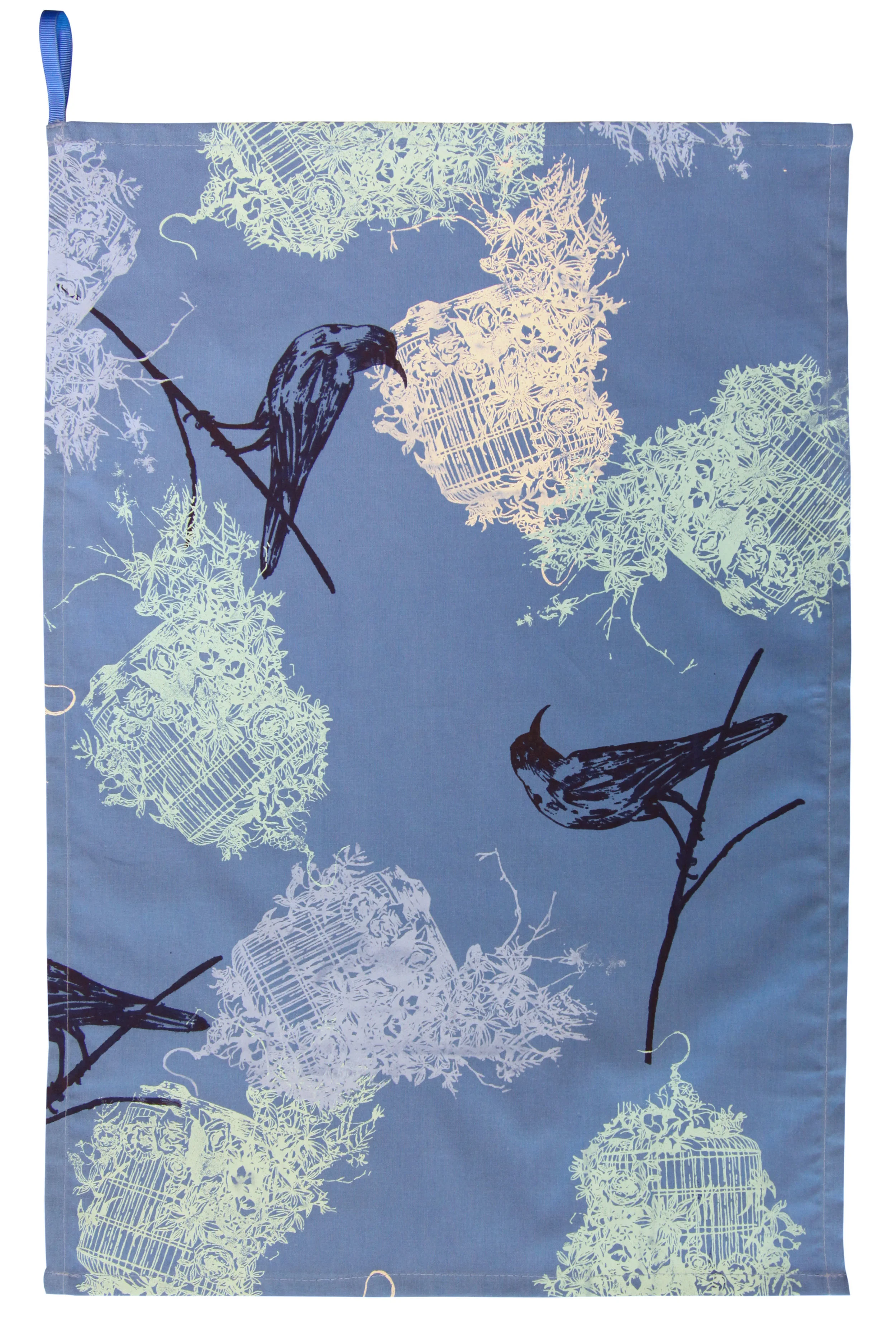 Birdcage Blue Tea Towel Full.jpg