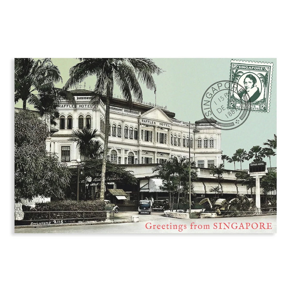 "Summer Birdcage" Greeting Card (Small) — Talking Textiles