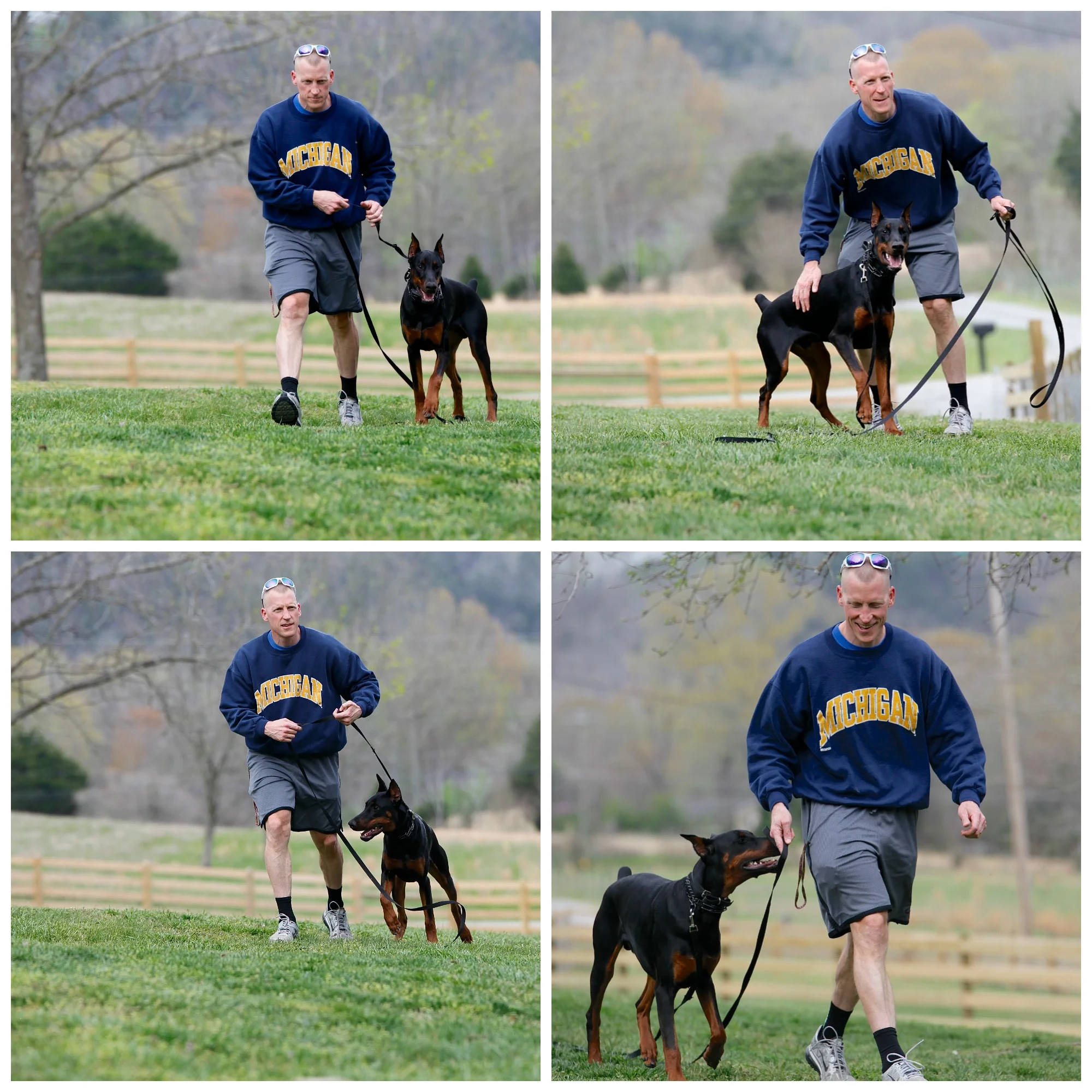 A client enjoying his on-site training