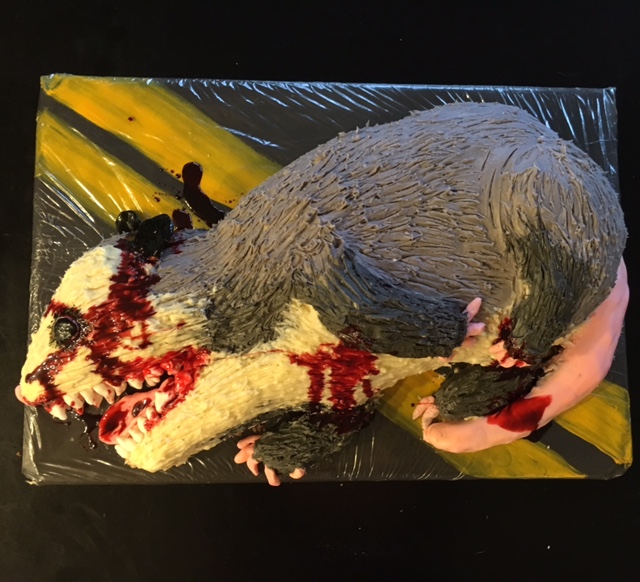 Opossum Roadkill Cake
