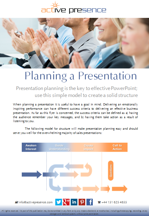 presentation planning stage