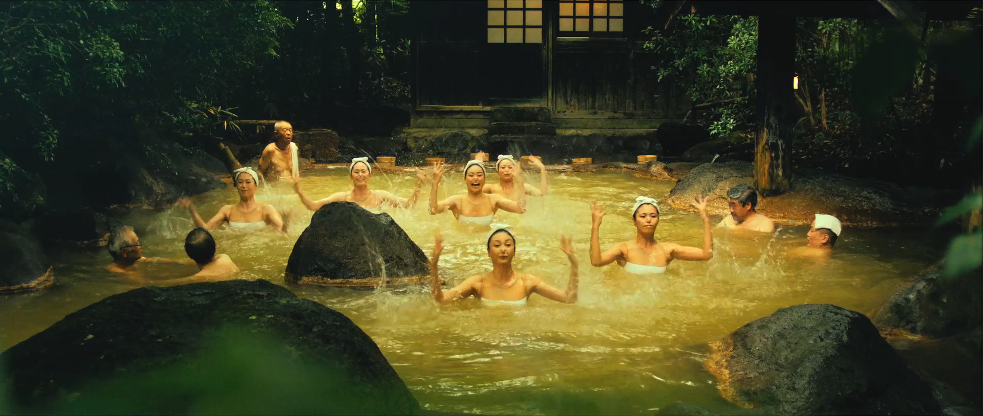 Stills from Onsen ken commercial ©Oitaken