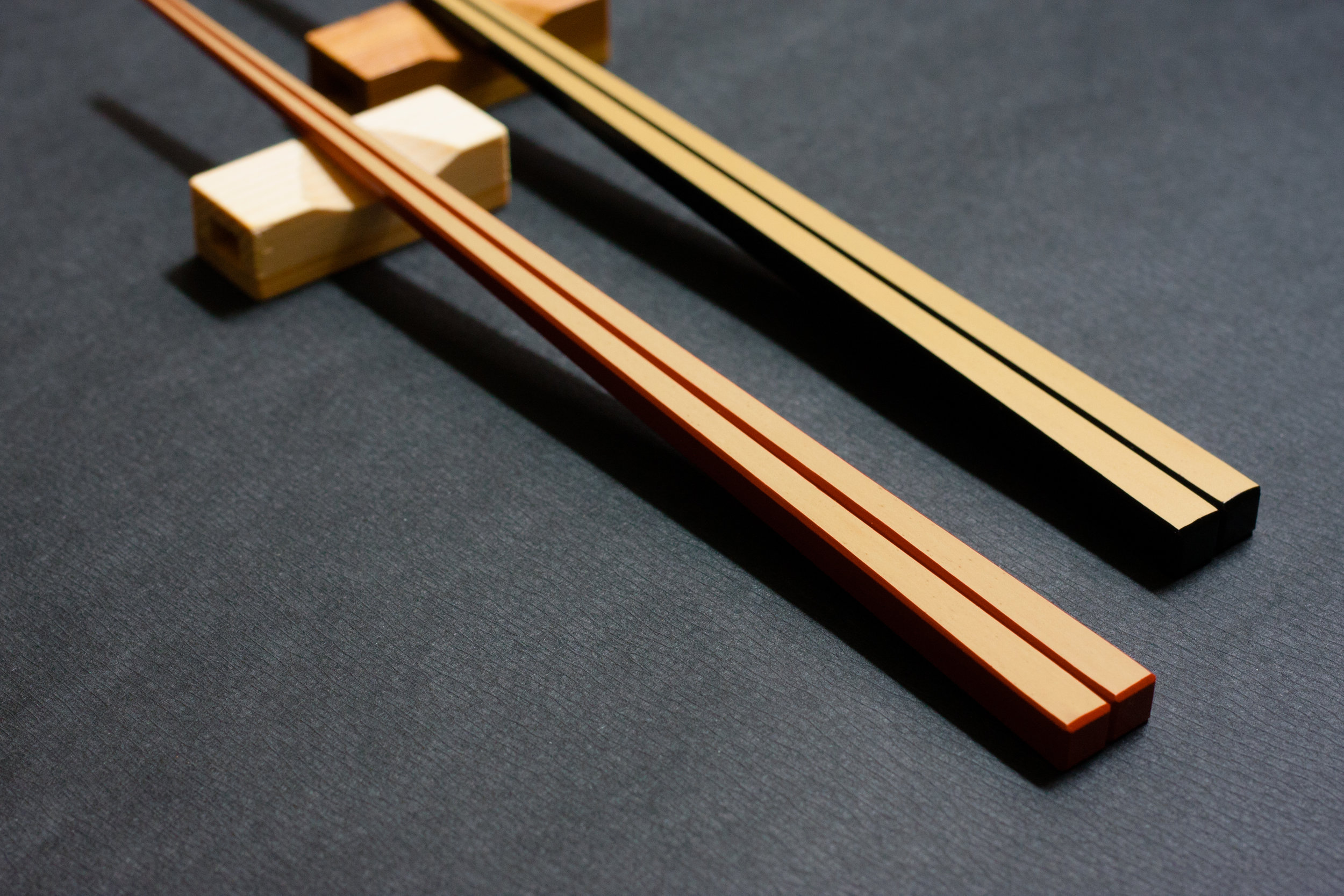 Lacquered Chopsticks and Stand