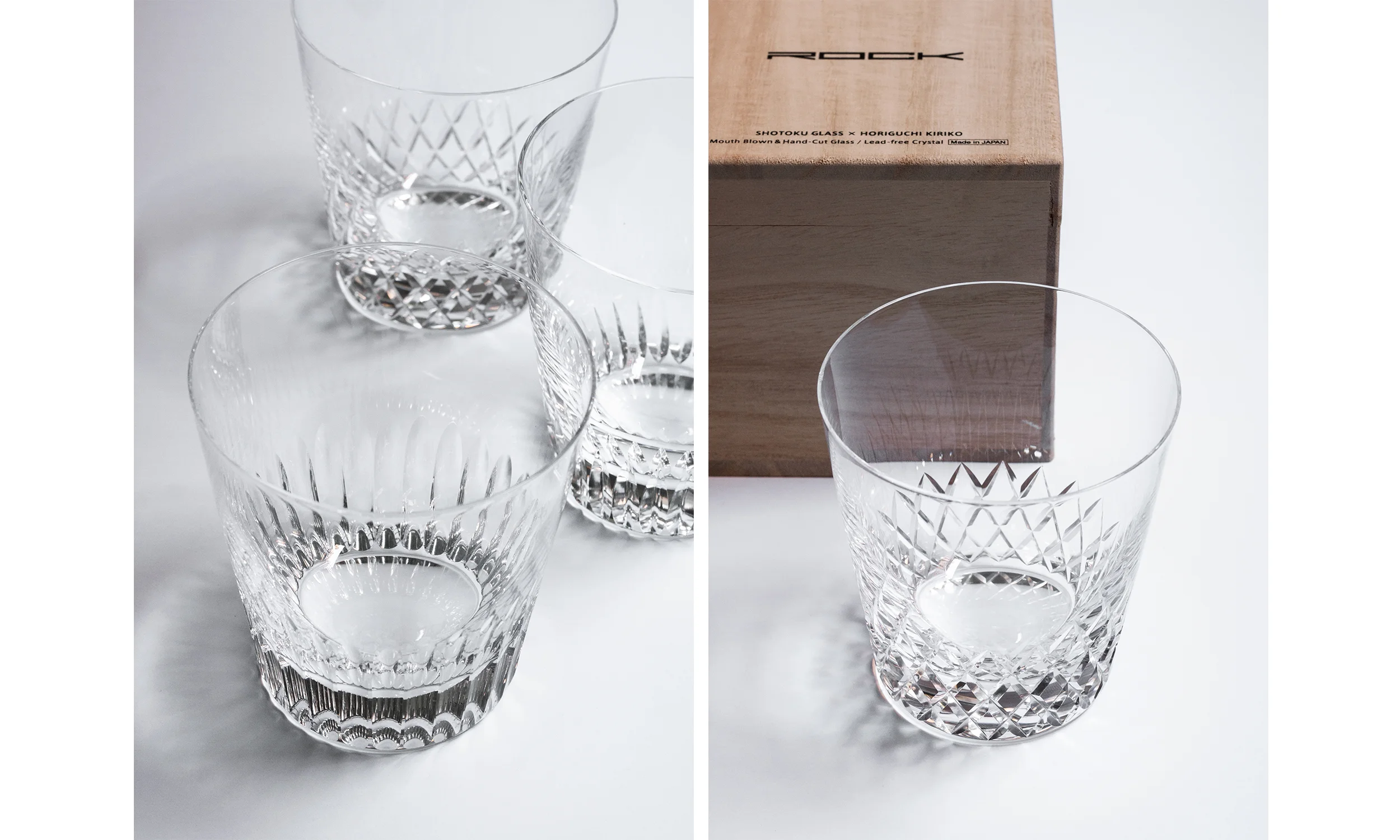 Rock glasses by Horiguchi Kiriko