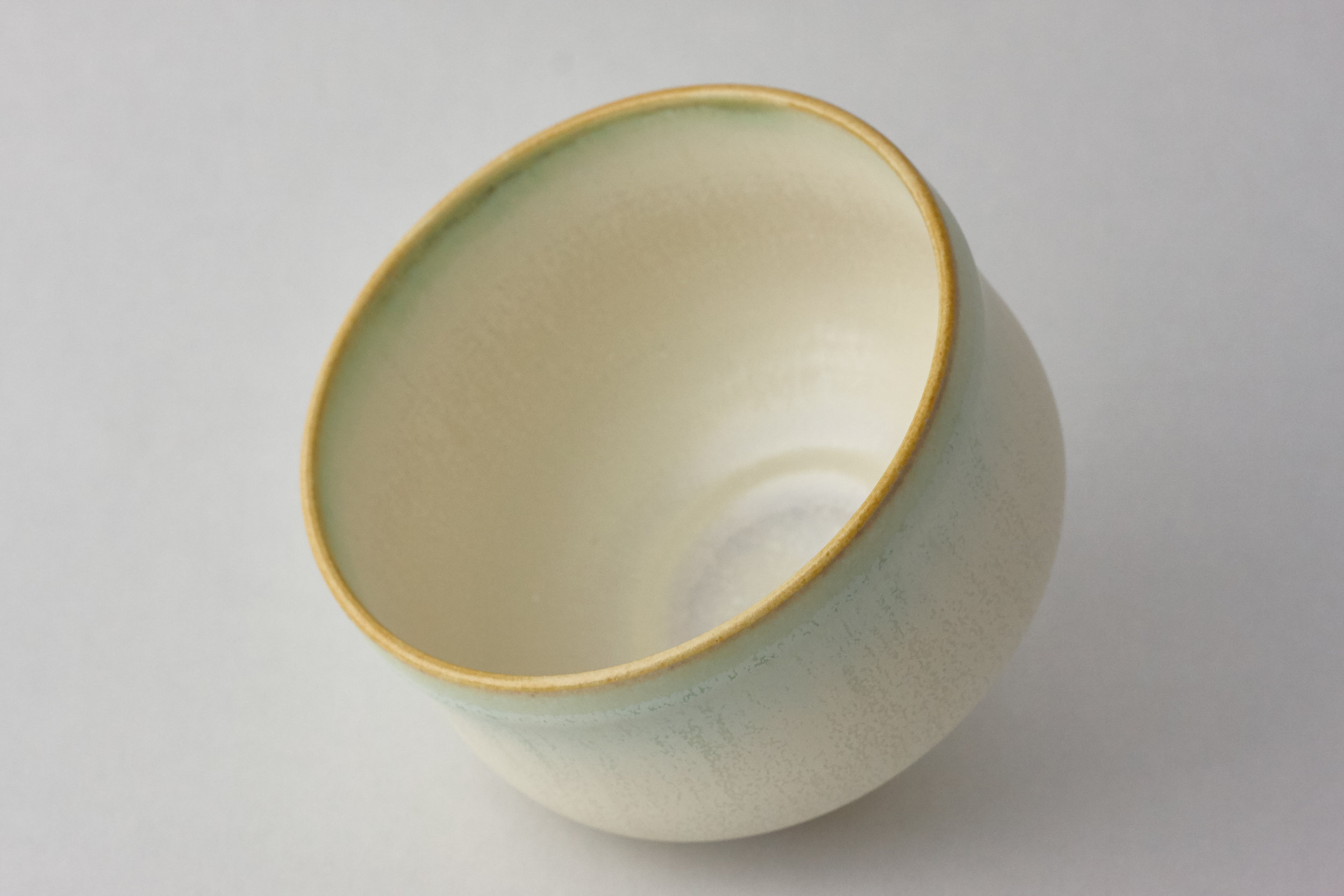 Tea Bowl (Matte Green) by Masako Niimi