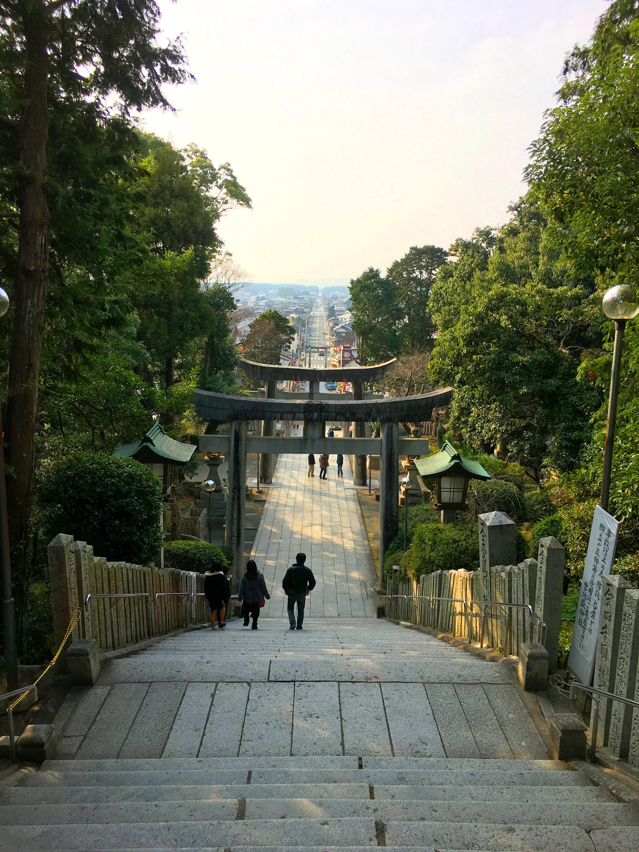 On the Famous Road of Light at at Miyajidake Shrine in Fukuoka...Well-Known for the beautiful sunsets.