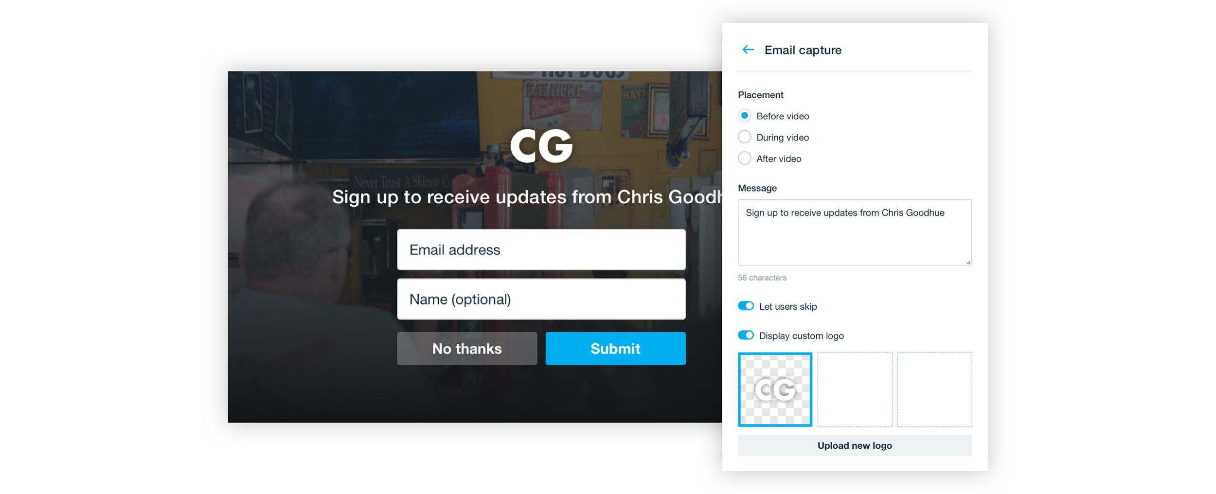 Collect email addresses to generate quality leads.