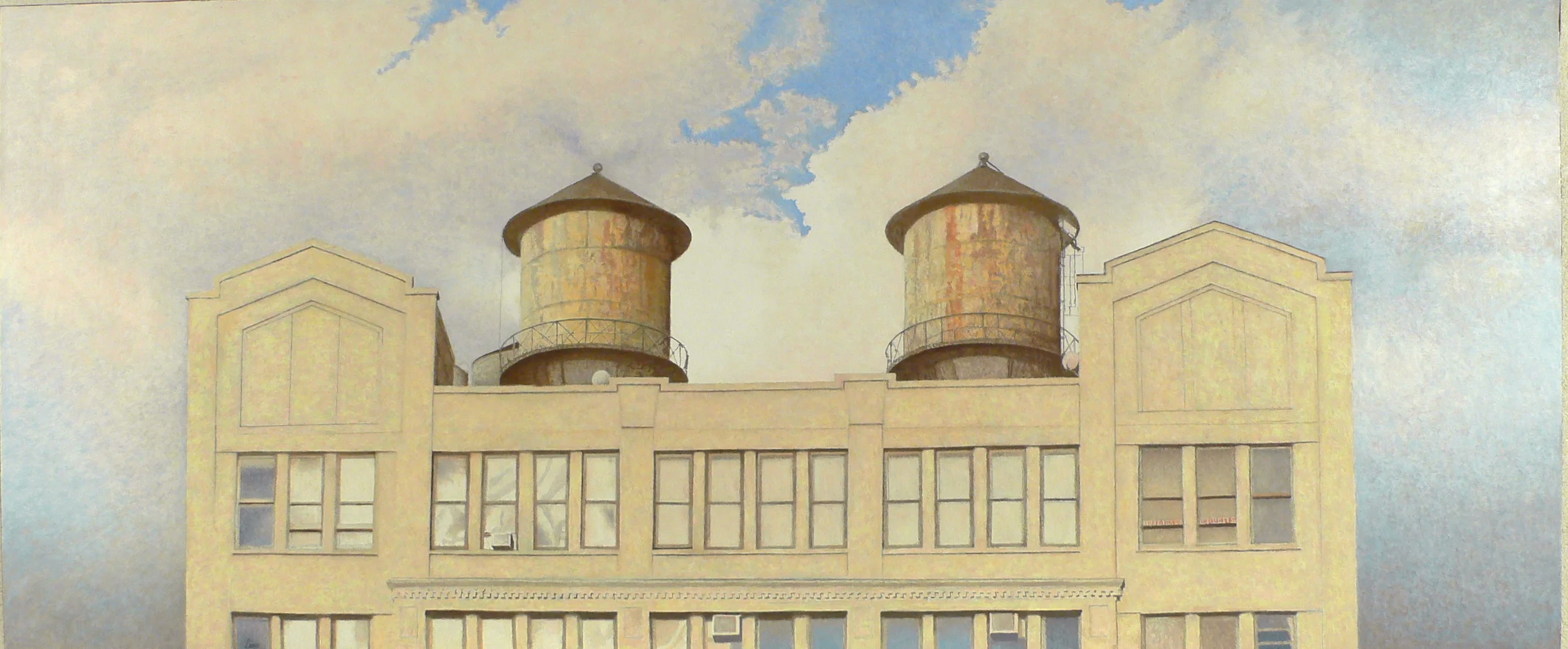    Watertank , 2007 
 Olio su tavola 
 64 X 153 cm 