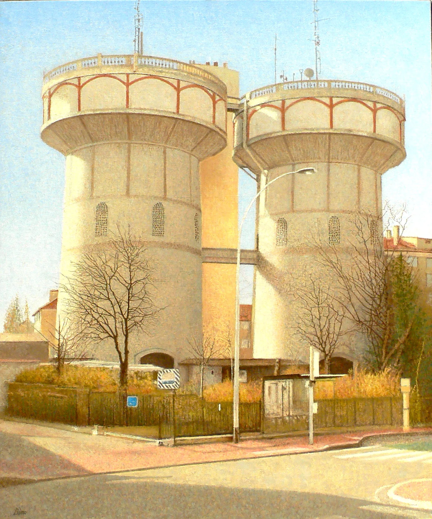    Les câtheaux d’eau , 2007 
 Olio su tela 
 46 x 55 cm 