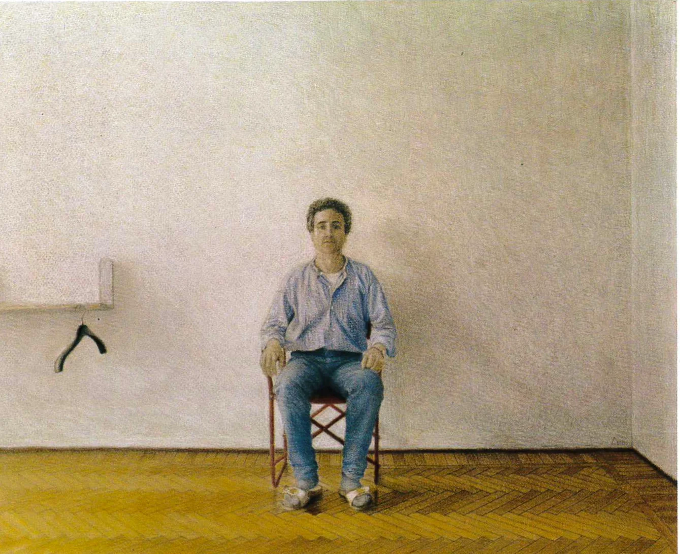  &nbsp; Autoritratto , 1985 
 Pastello su carta&nbsp; 
 39,5 x 48,5 cm 