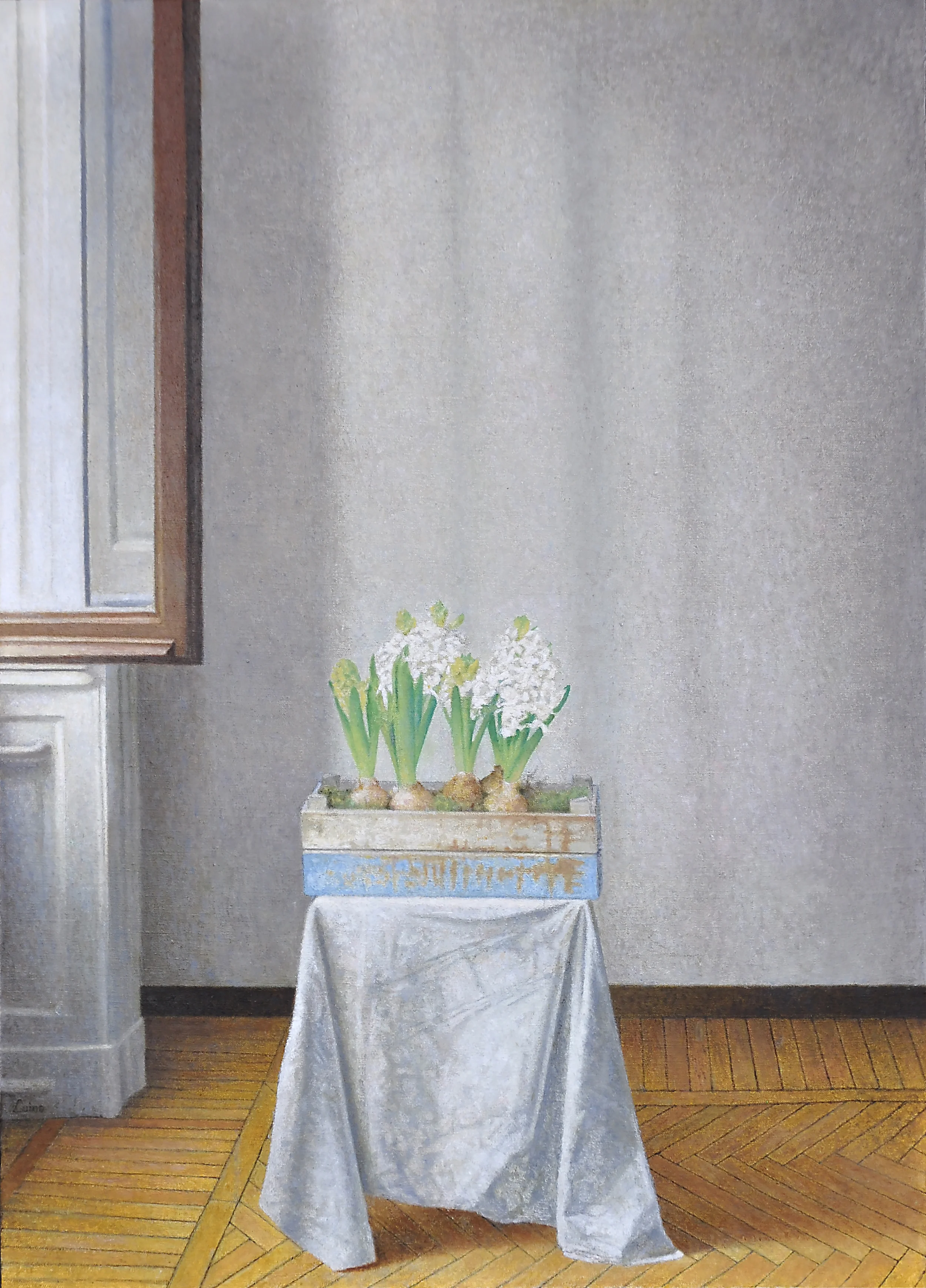   Giacinti , 2015-2016&nbsp;  Olio su tela  50 x 70 cm 
