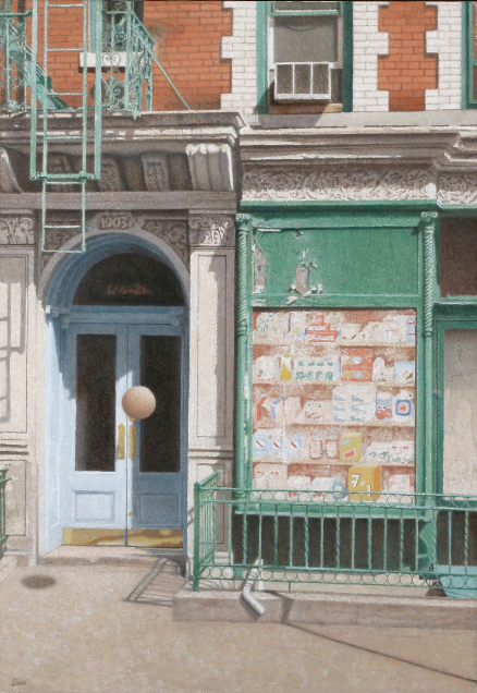   La vetrina dipinta , s.d  Olio su tela   75 x 55 cm   