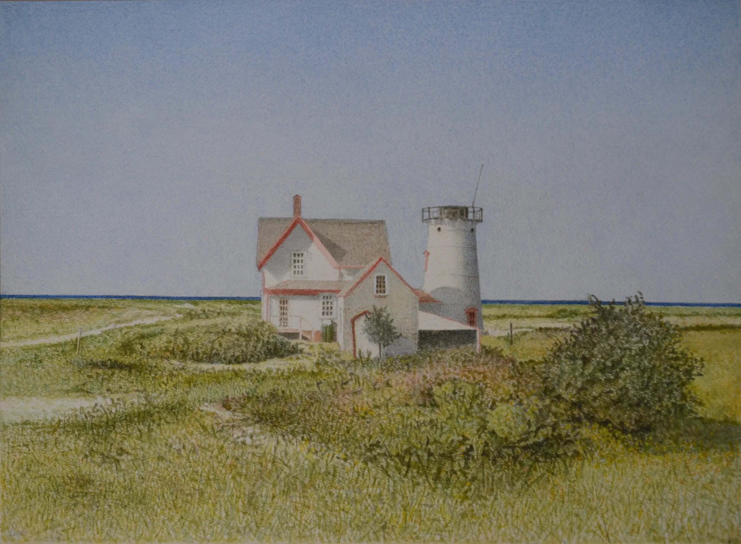   Cape Cod , 1988  Acquerello su carta  27,7 x 37,5 cm 
