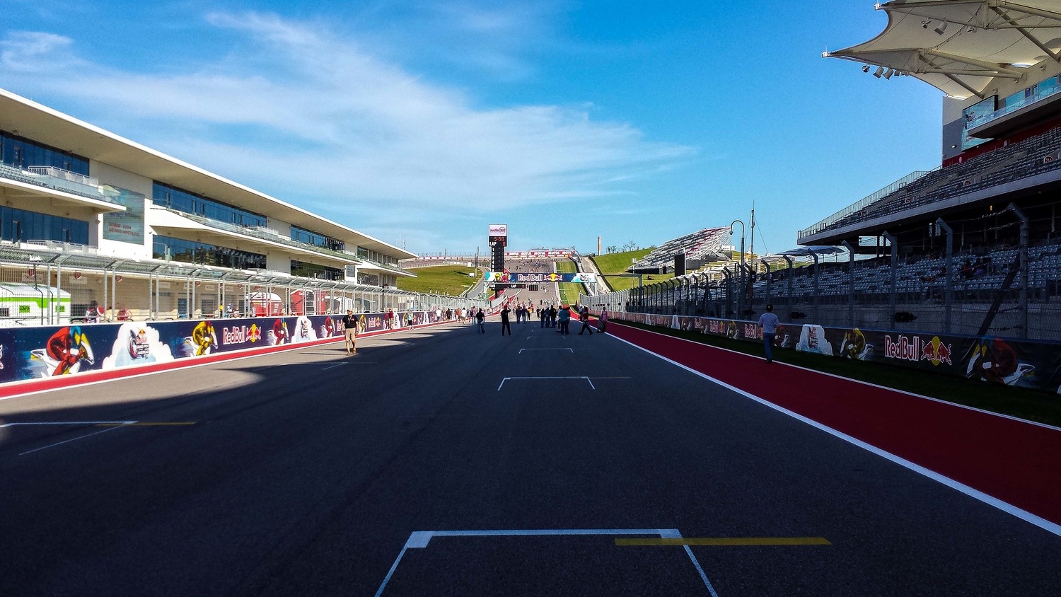 During the track walk I took this shot from one of the starting grid positions at the Circuit of the Americas (COTA).