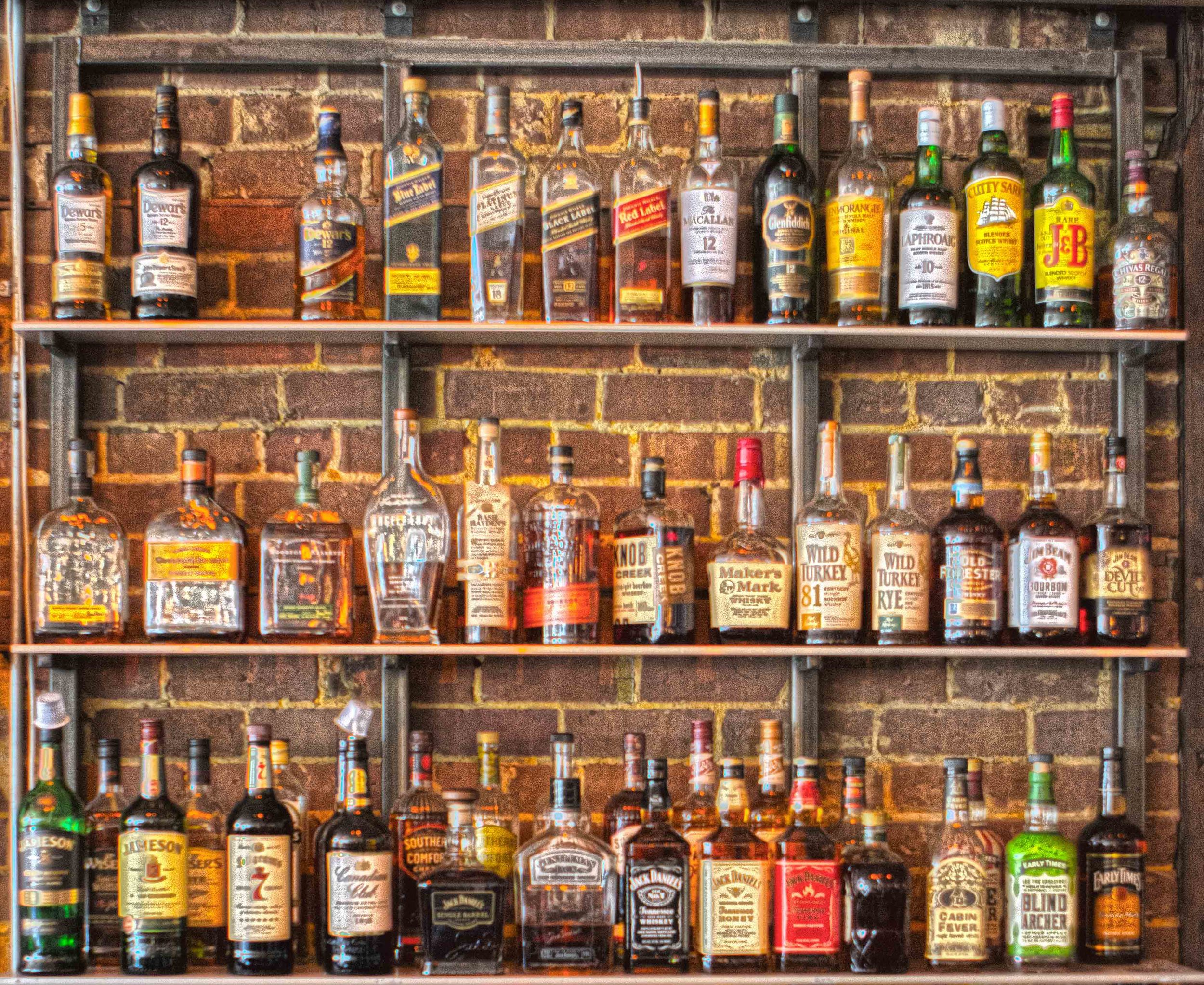 A shot of some spirits at Carmine's Bar and Resturant