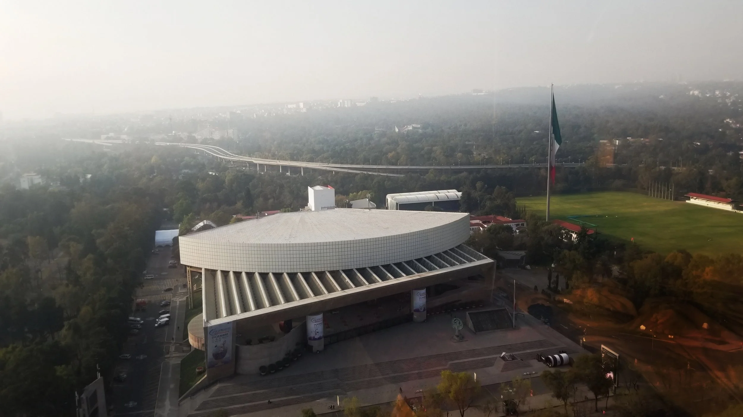 View of the Audtorio Nacional outsde of my hotel room