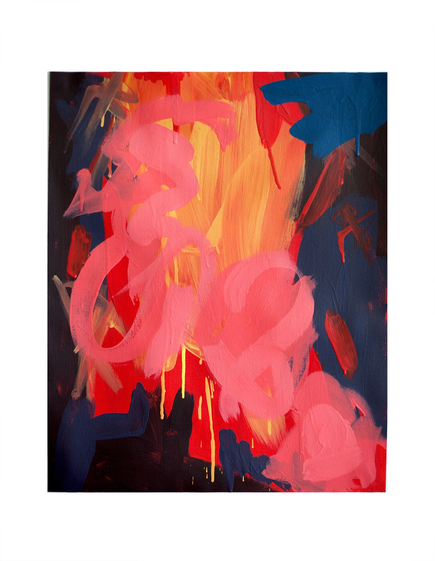 Not In Love Acrylic on Canvas 16" x 20" 2018