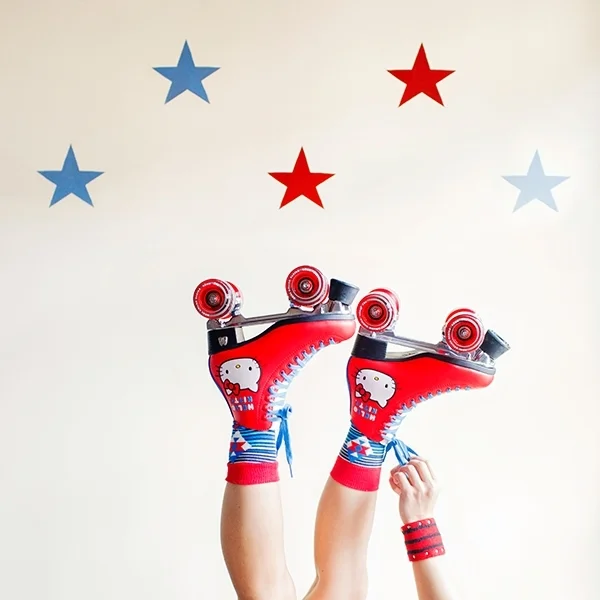 Moxi Roller Skate "Hello Kitty" social media feature. 