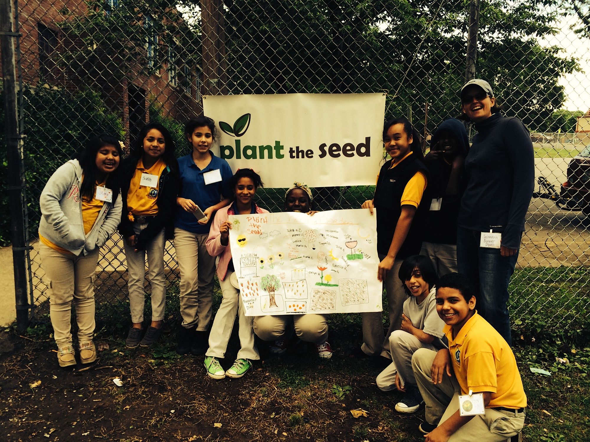 Susannah with Plant the Seed students