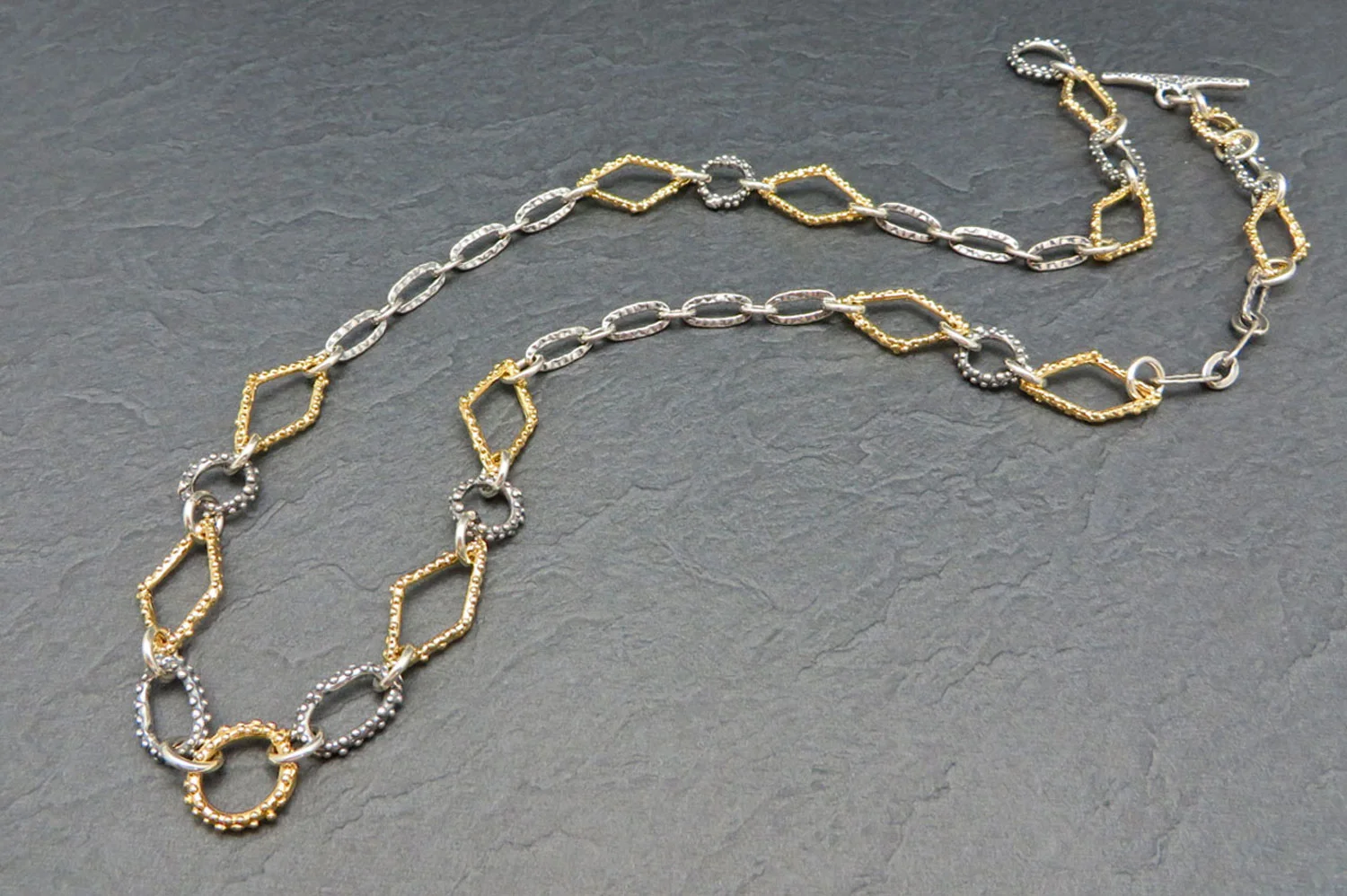 Bi-Metal-Granulated-Links-Necklace-Custom-Jewelry-1.jpg