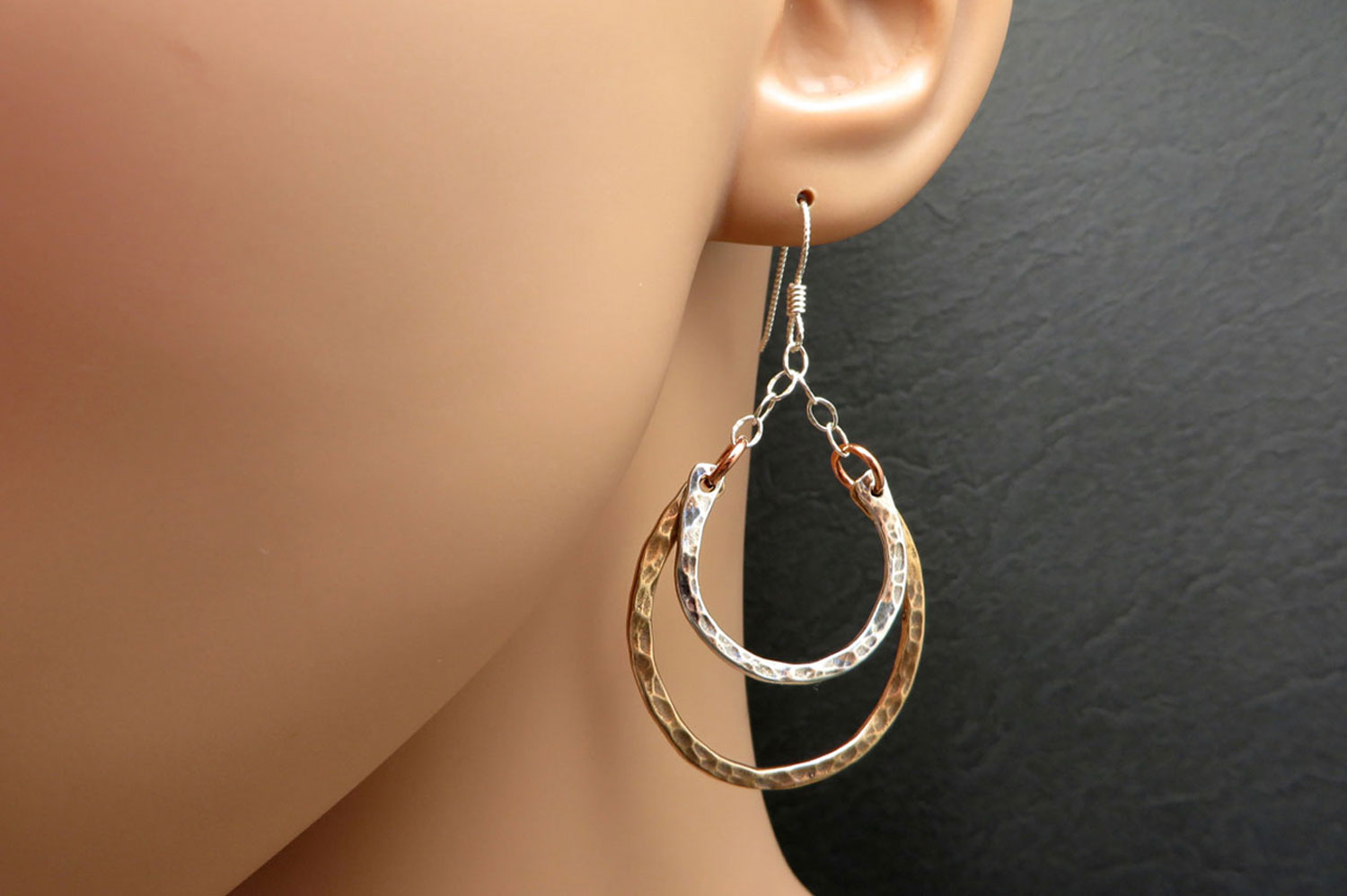 Custom wholesale Ecuador gold vermeil earrings 925 sterling silver jewelry  - custom jewelry wholesale