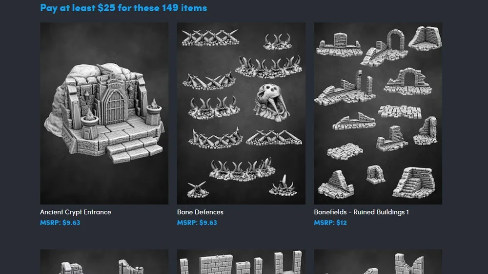 Get $1000+ Worth of 3D Printable TTRPG Goodies for Cheap — GeekTyrant