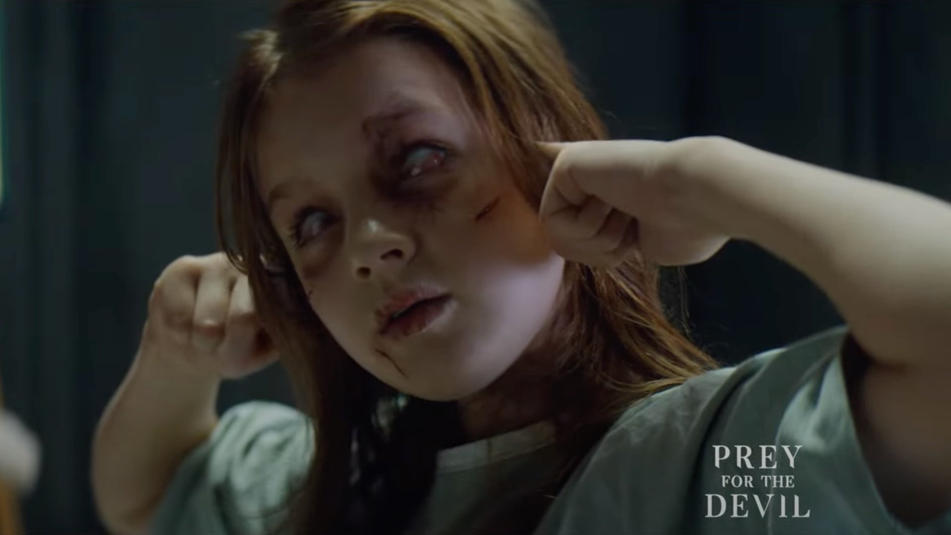 A young nun is tormented by a demon in the PREY FOR THE DEVIL trailer A young nun is tormented by a demon in the PREY FOR THE DEVIL trailer
