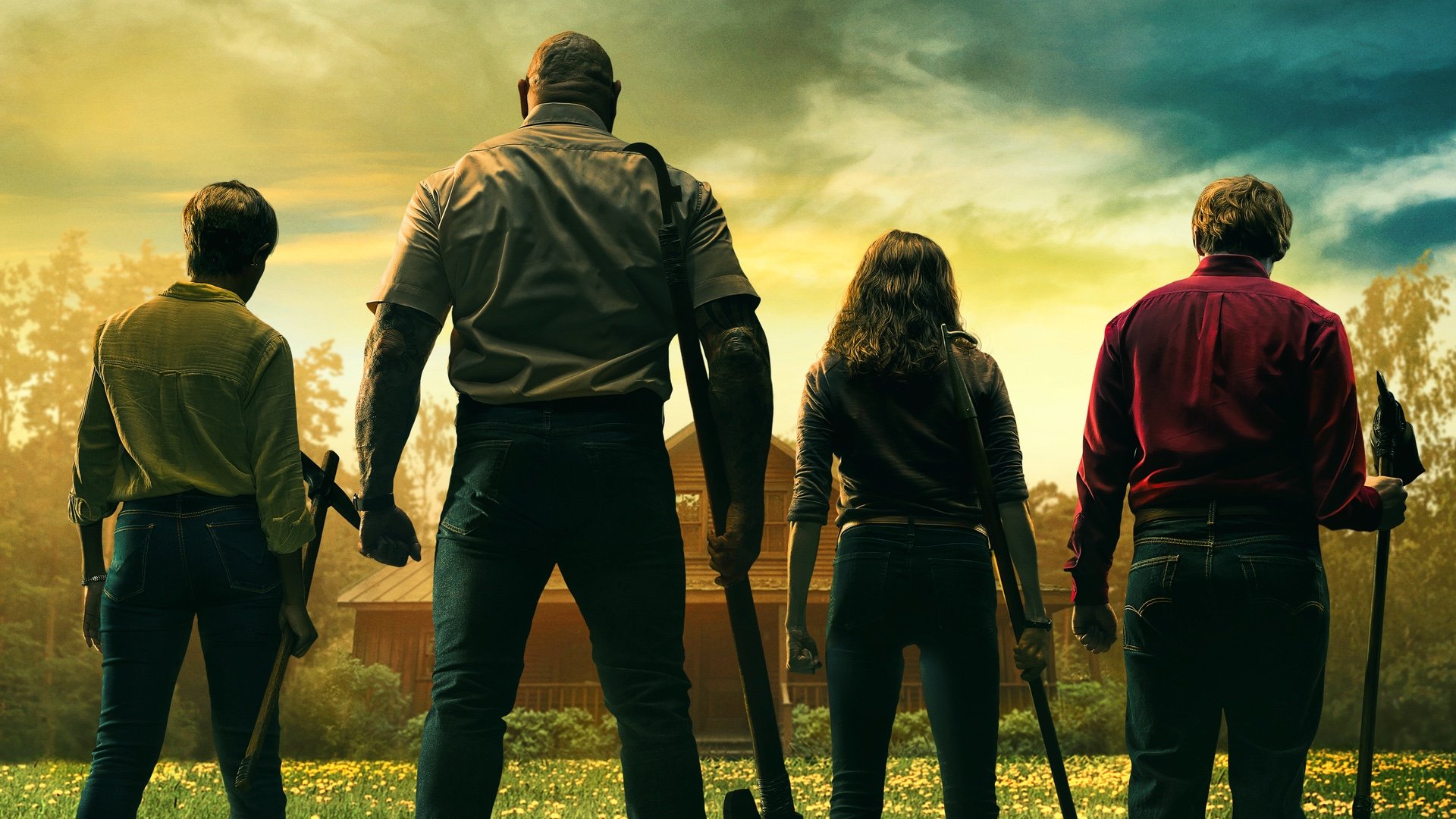 New ominous poster for M. Night Shyamalan’s KNOCK AT THE CABIN New ominous poster for M. Night Shyamalan’s KNOCK AT THE CABIN