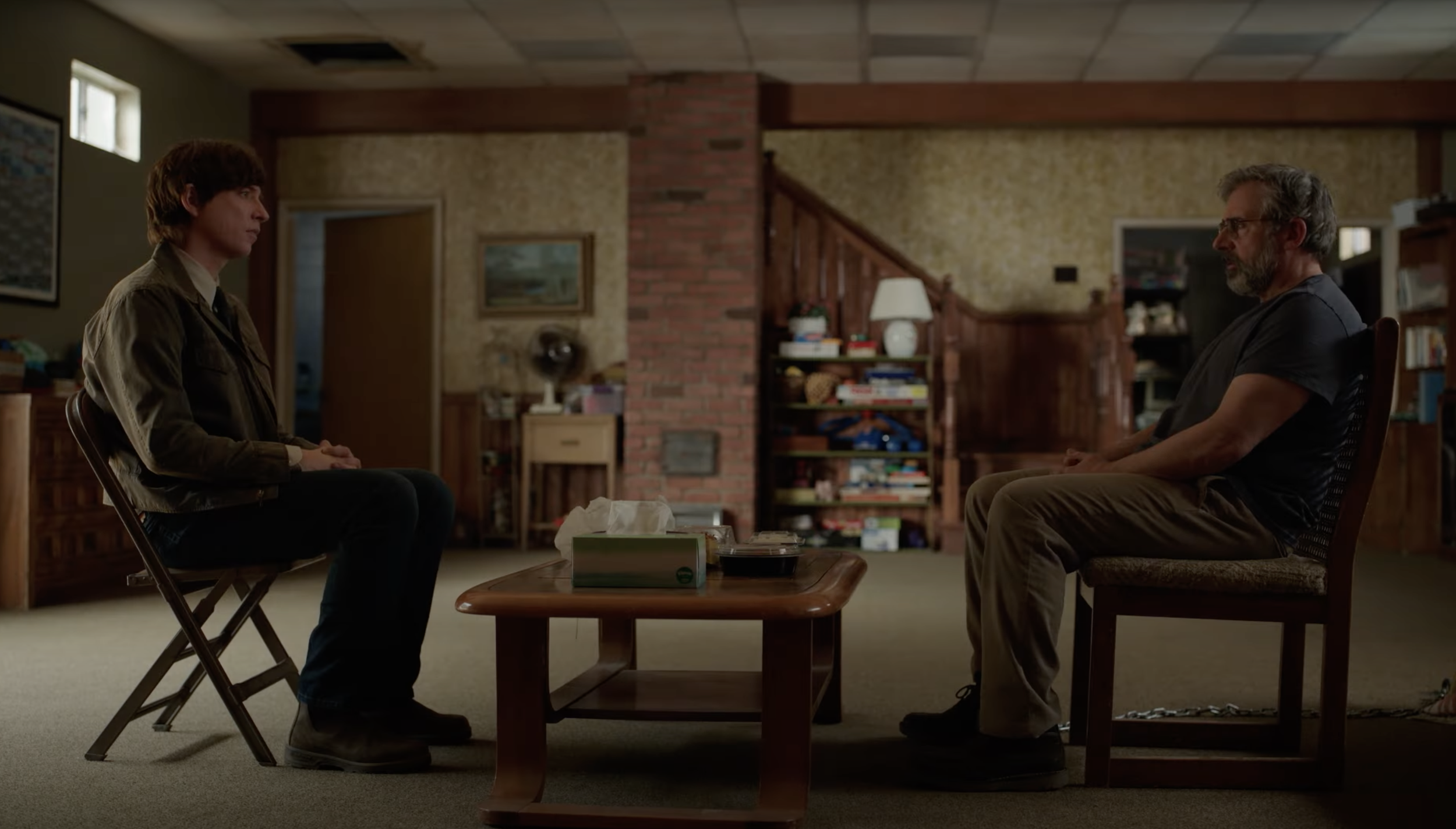 Steve Carrell is a therapist held captive by a serial killer in the trailer for the FX psychological thriller THE PAIENT Steve Carrell is a therapist held captive by a serial killer in the trailer for the FX psychological thriller THE PAIENT