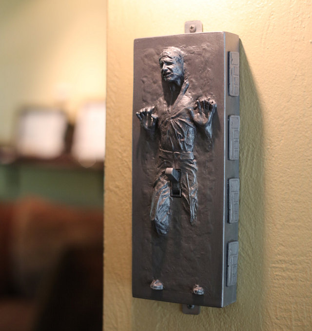 The Force Is Hard with This One - Han Solo Carbonite Light Switch —  GeekTyrant