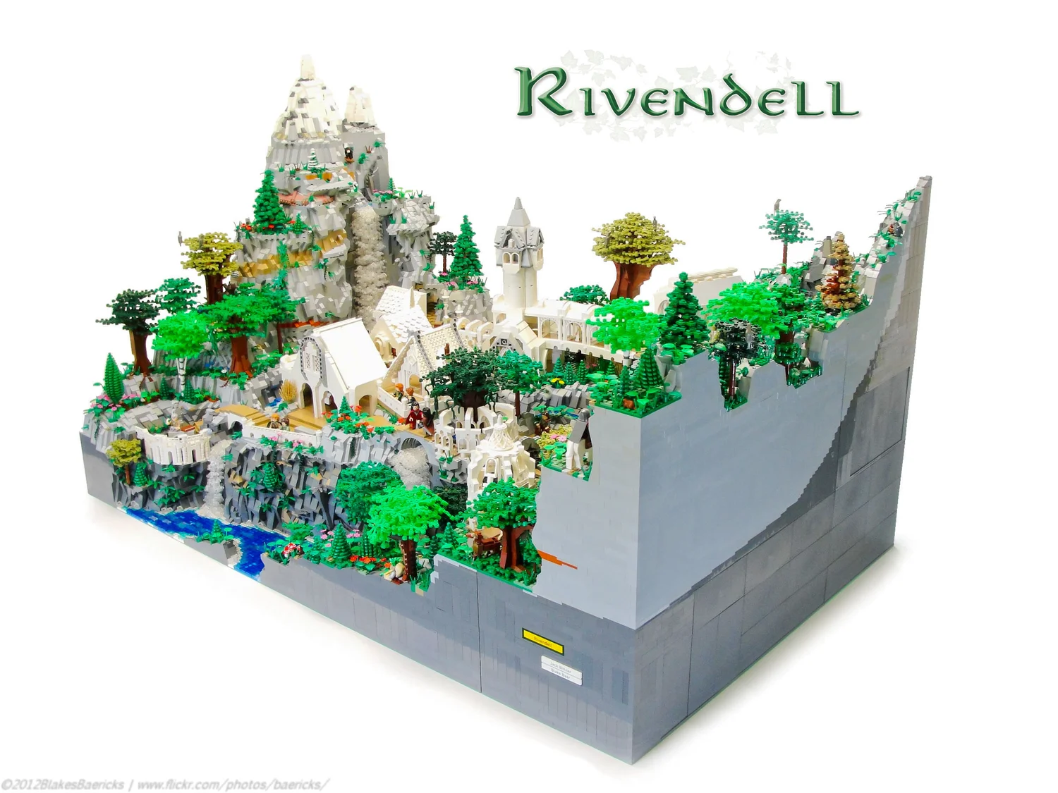 Lego Rivendell Box Layout Insanely Detailed LORD OF THE RINGS Rivendell LEGO Diorama — GeekTyrant