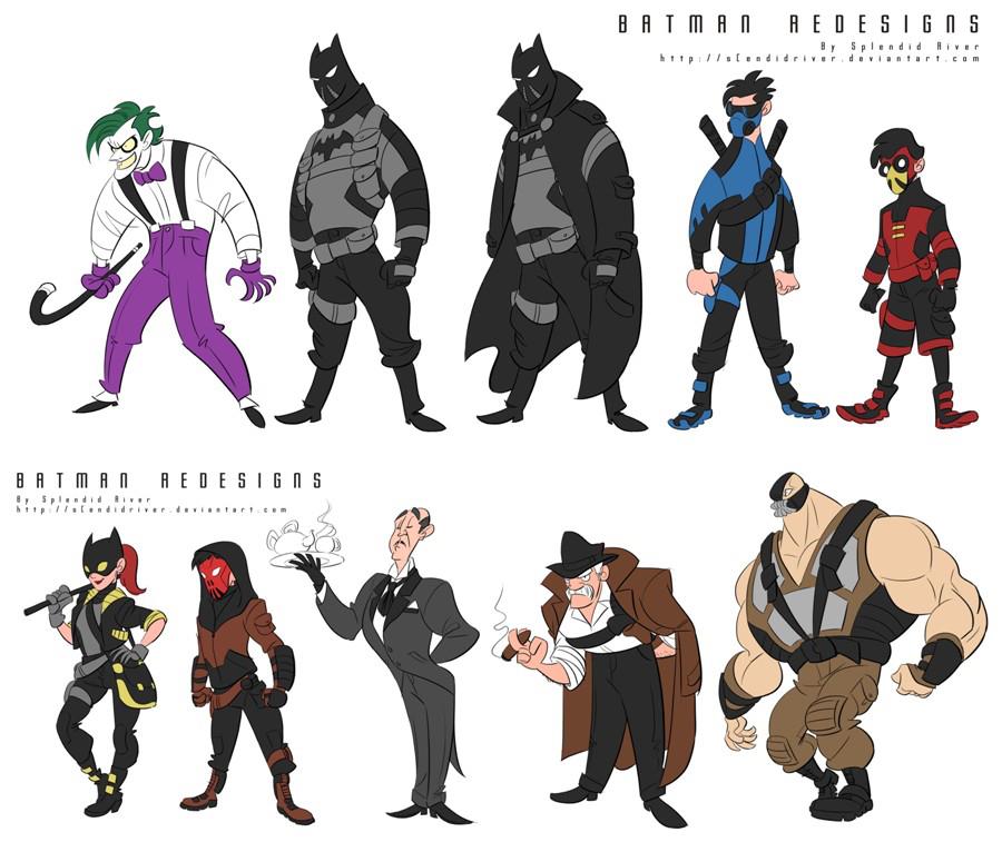 Cool BATMAN Cartoon Character Redesigns — GeekTyrant
