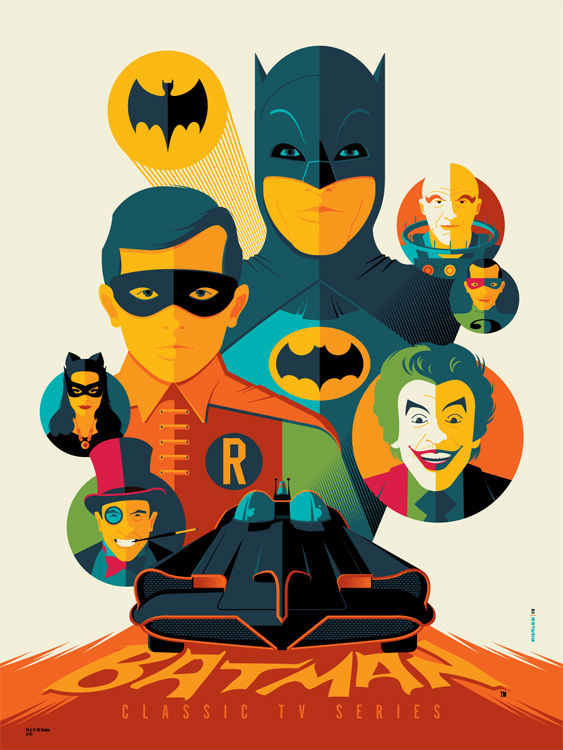 Classic BATMAN TV Series Posters by Tom Whalen — GeekTyrant