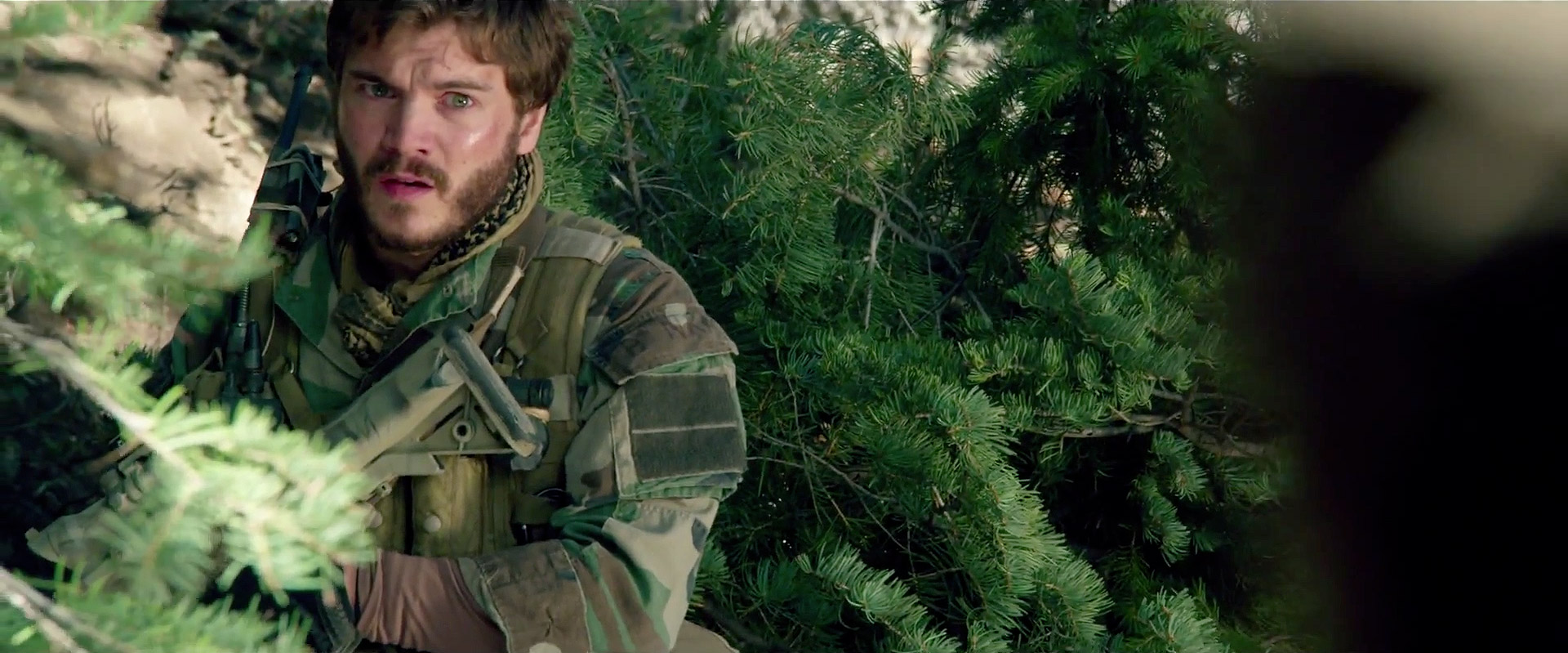Forest Battle Scene, Lone Survivor (Mark Wahlberg)