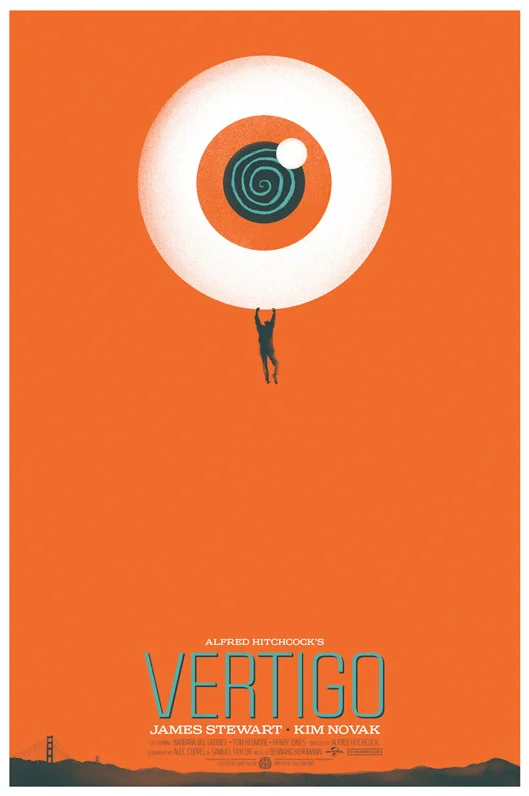 Vertigo poster by Ghoulish Gary Pullin . 24"x36" screen print. Edition of 240. $40 .