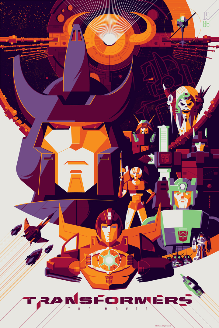 TRANSFORMERS: THE MOVIE Poster Art from Tom Whalen — GeekTyrant