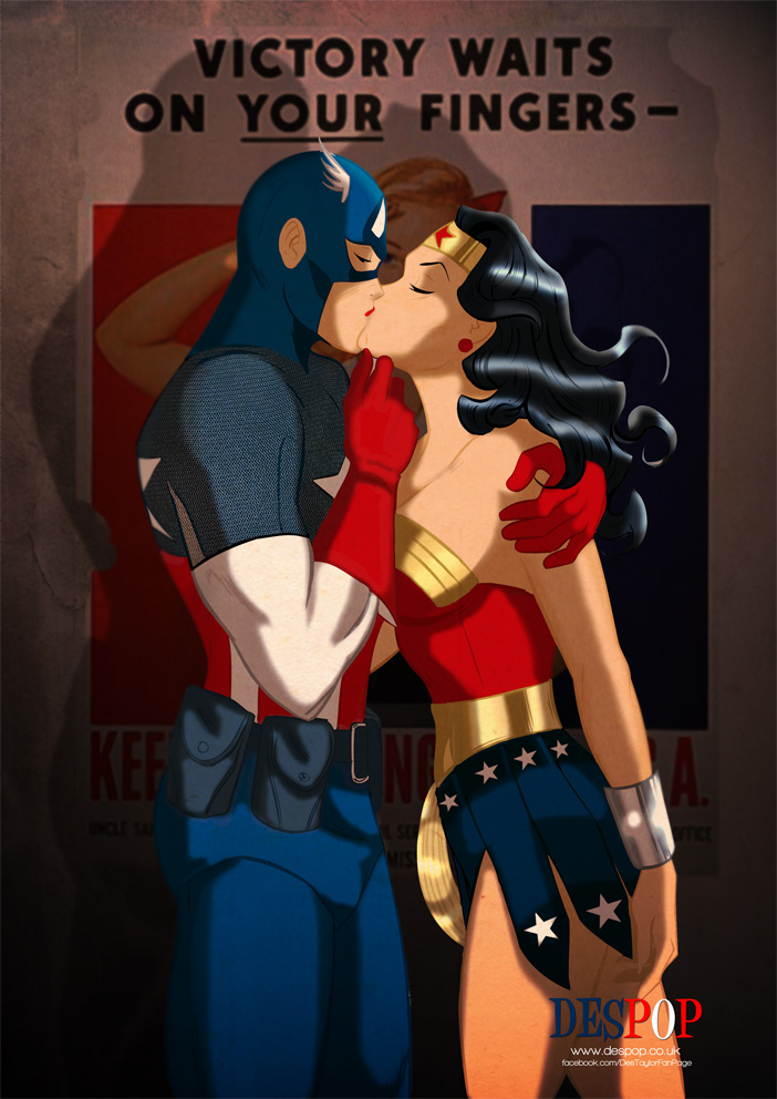 Cap's Wonder Kiss Commission