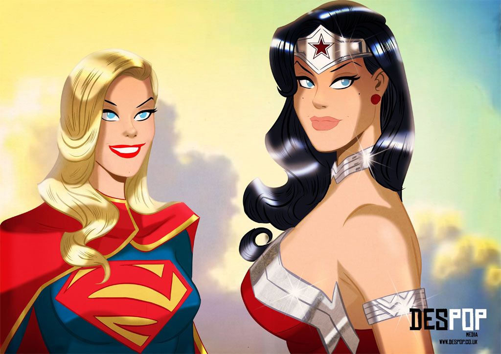 Supergirl and Wonder Woman