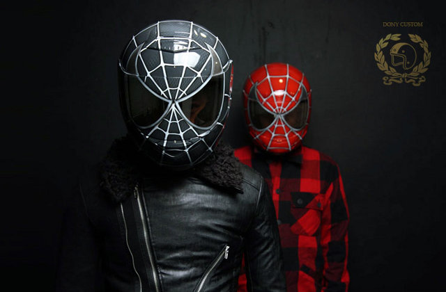 Radical Custom Spider-Man Motorcycle Helmets — GeekTyrant