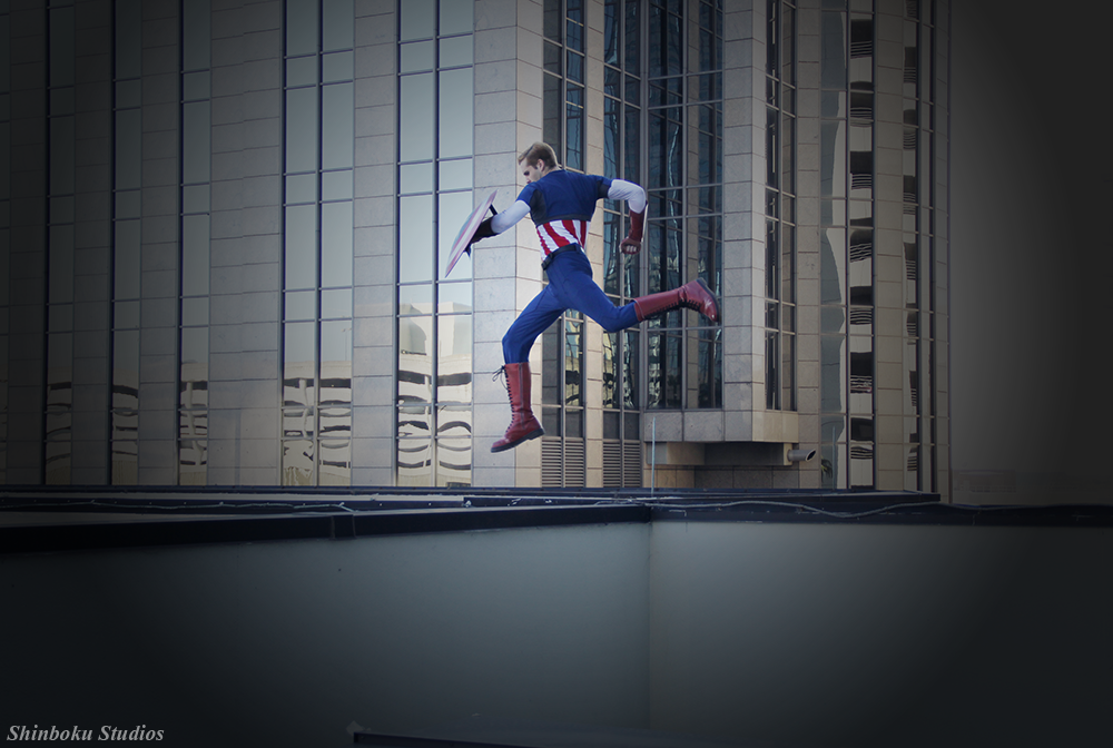 Harrison Wayne Beahn is Captain America | Photo by RisingParadise