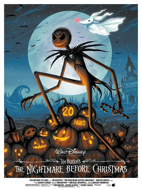 Poster Art for THE NIGHTMARE BEFORE CHRISTMAS 20th Anniversary โ GeekTyrant Nightmare Before Christmas Posters