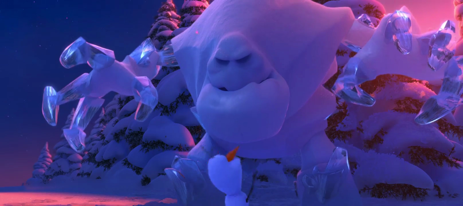 Frozen abominable snowman