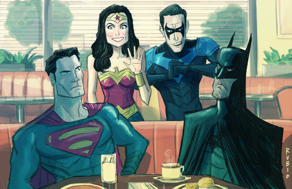 Batman and Superman Art Includes a Couple Party Crashers — GeekTyrant