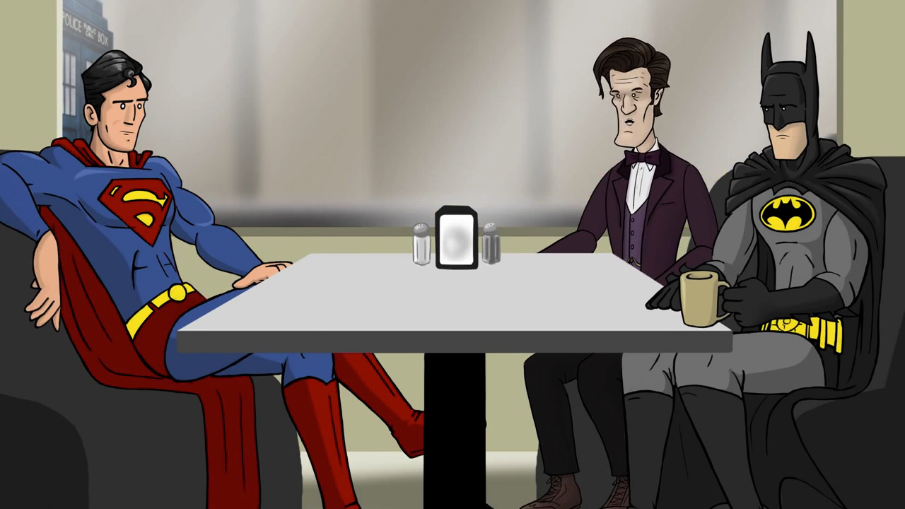 The Doctor Joins Batman and Superman in Super Cafe Comedy Sketch —  GeekTyrant