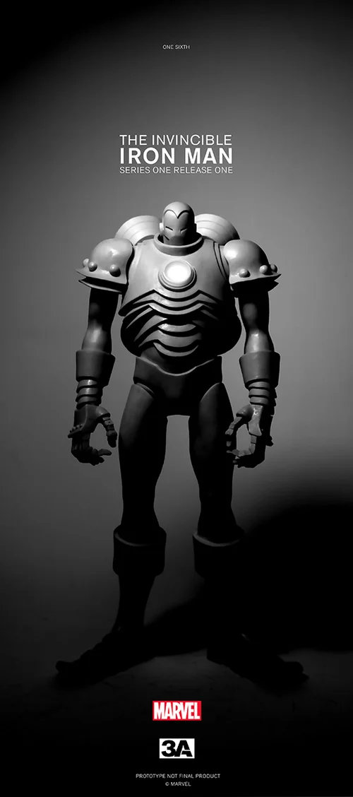 Figurine Iron Man Prototype 1/6 Par Ashley Wood - 3A Toys - édition 2014