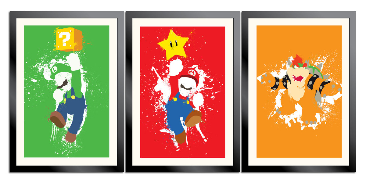 Mario Paint 3 Poster Set