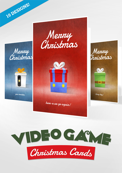 Video Game Christmas Cards